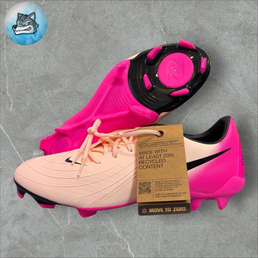 Nike Phantom GX 2 Academy FG/MG Mens Sz 11.5 Crimson Tint Pink Black FD6723-800